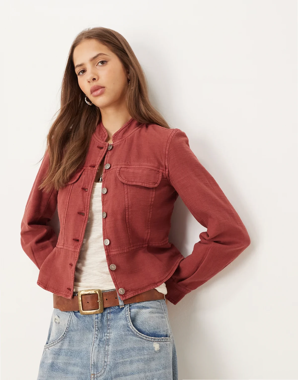 Jocelyn jacket in red