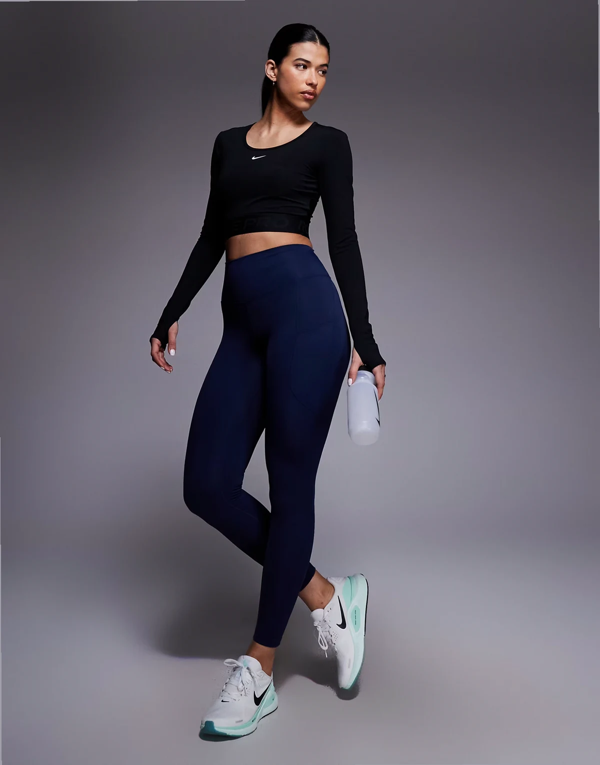 high rise 7/8 leggings in navy