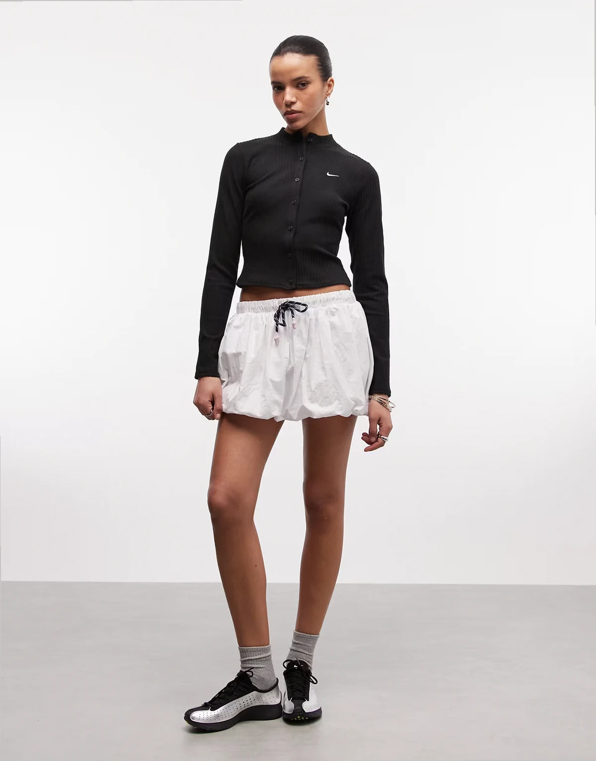 Chill knit cardigan in black