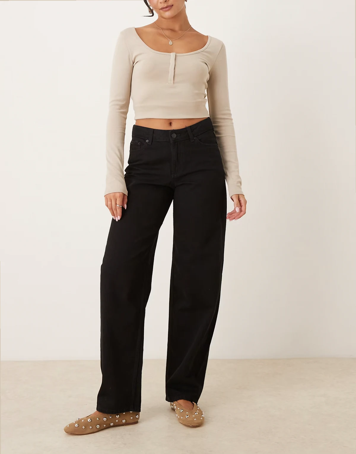 – Fuji – Czarne jeansy