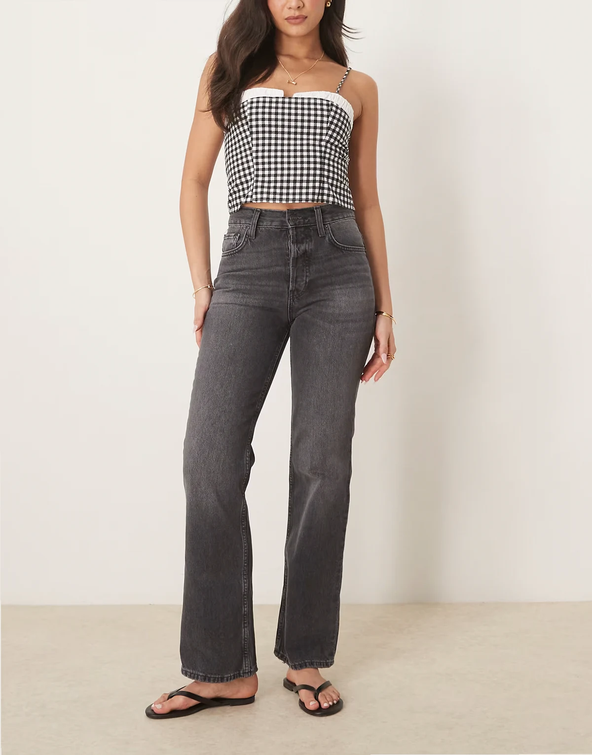Holly bootcut jeans in washed black