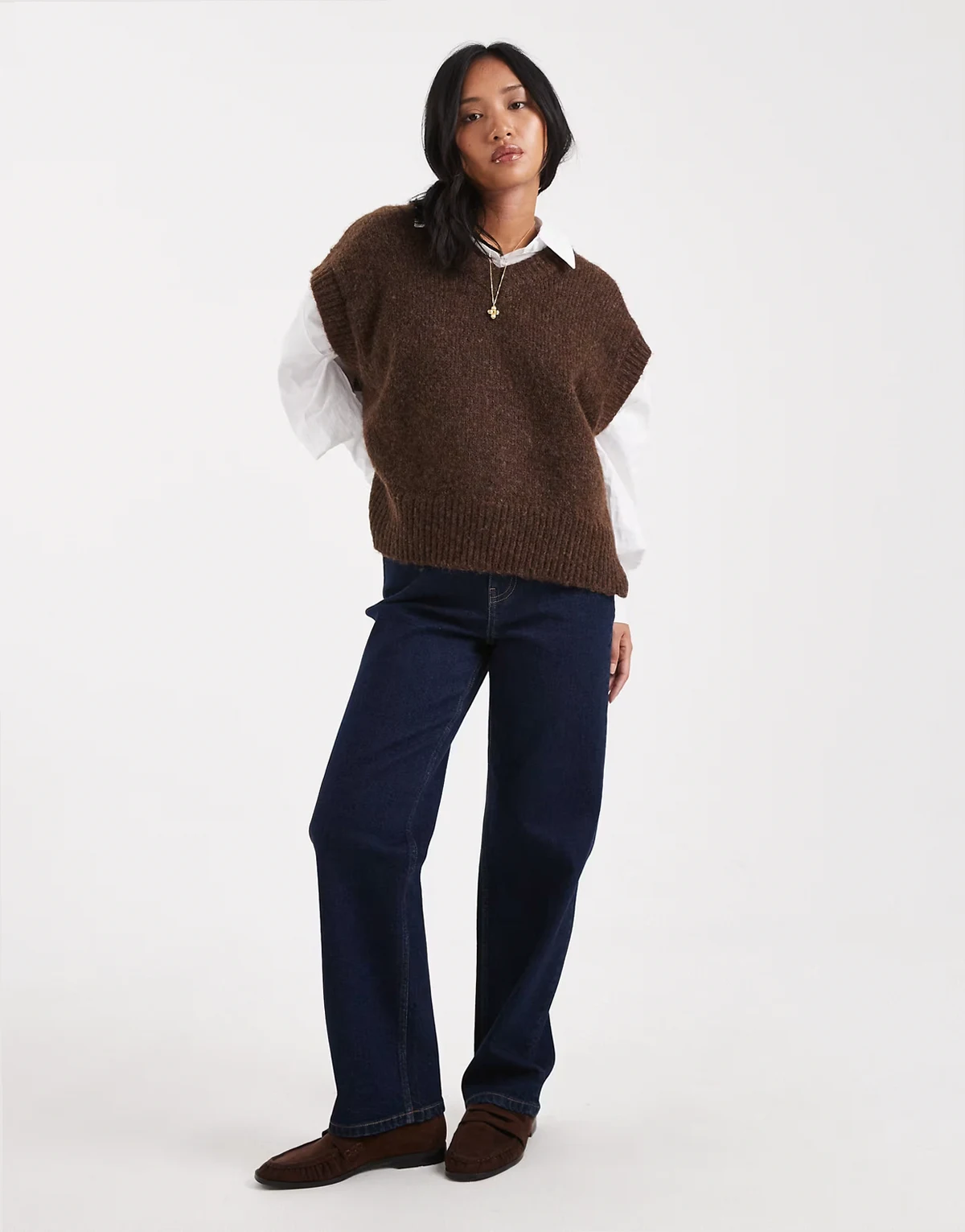 straight leg jeans in indigo wash