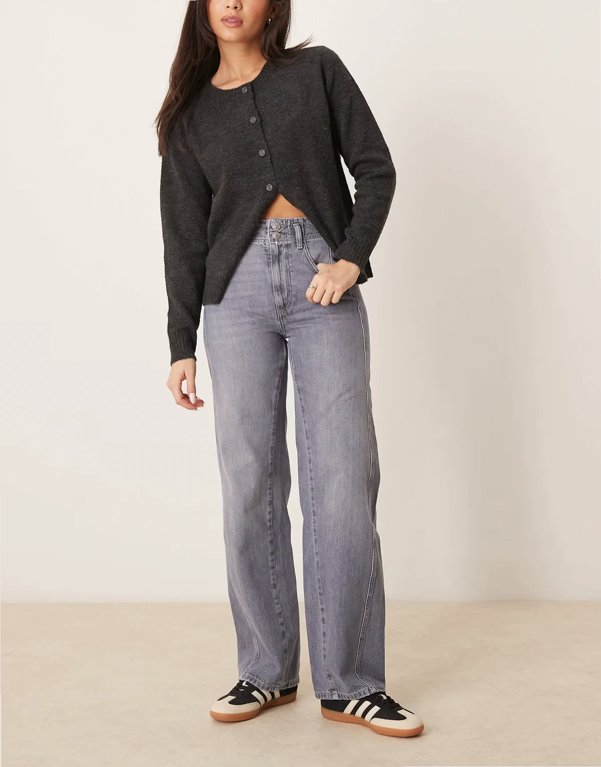aster straight leg jeans in slate