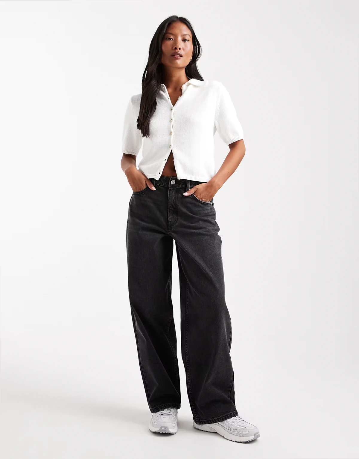 baggy jeans in black wash