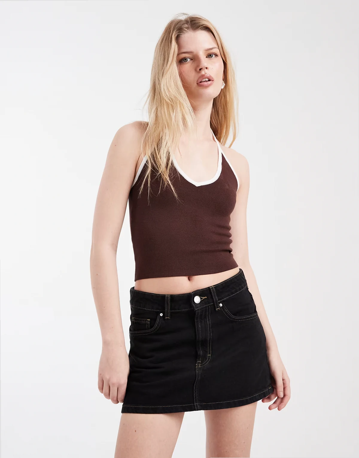 – Original – Mini-Jeansrock in Schwarz