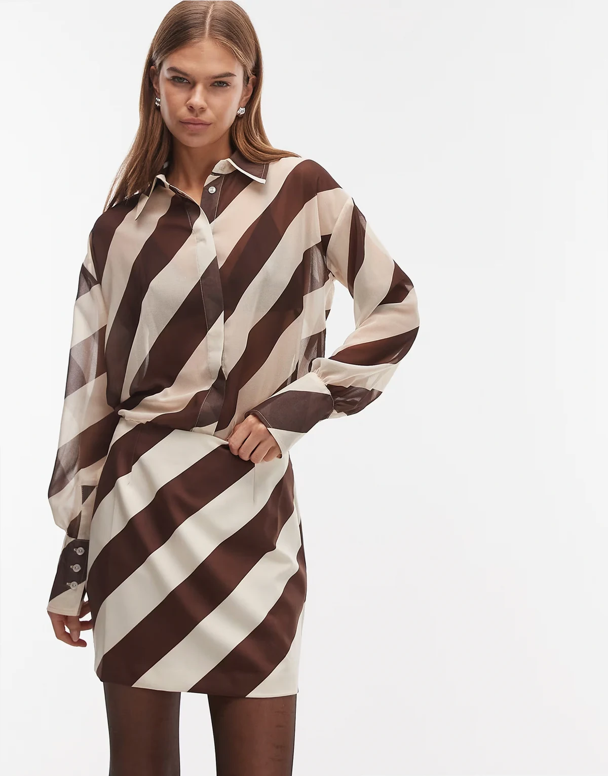 mini skirt in stripe - part of a set