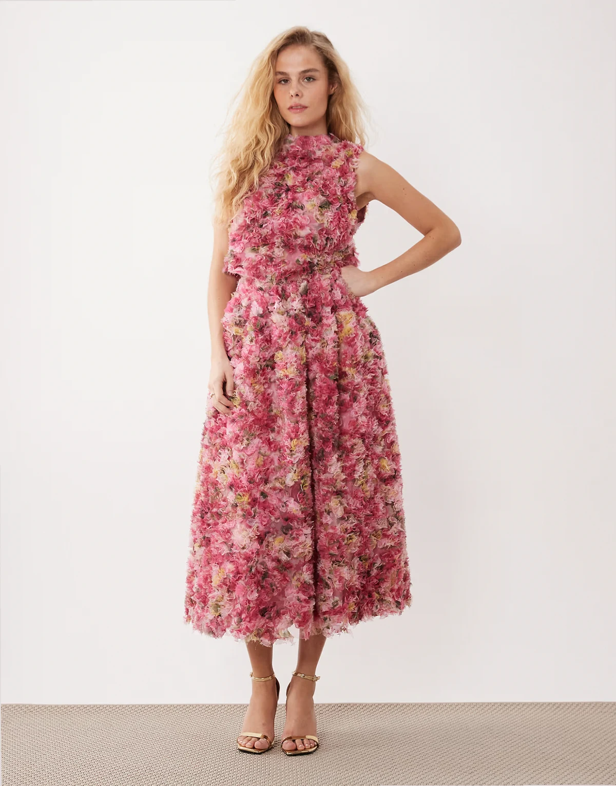 Dream Sister Jane floral tulle midi skirt in pink - part of a set