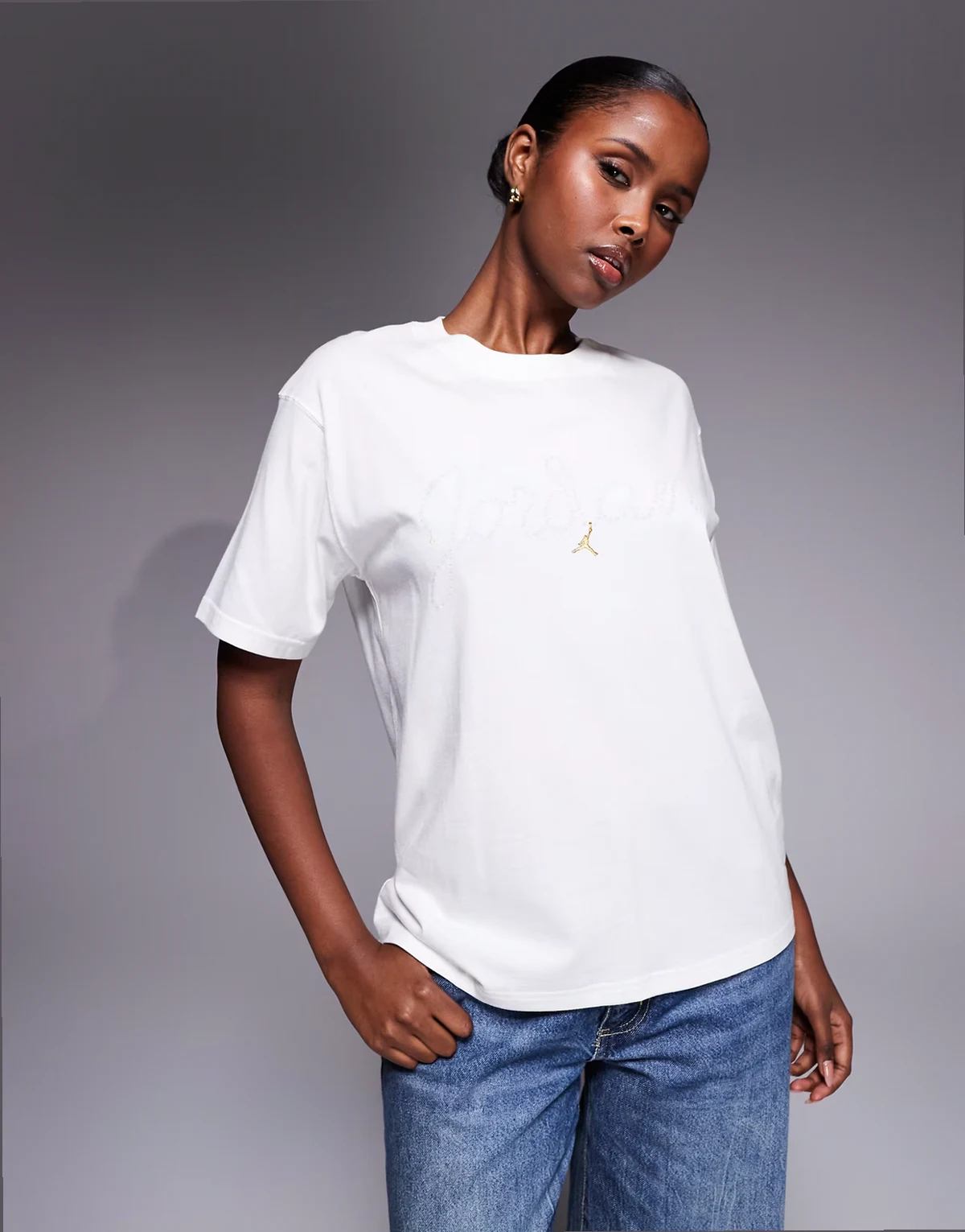 Nike Air Jordan logo graphic t-shirt in white