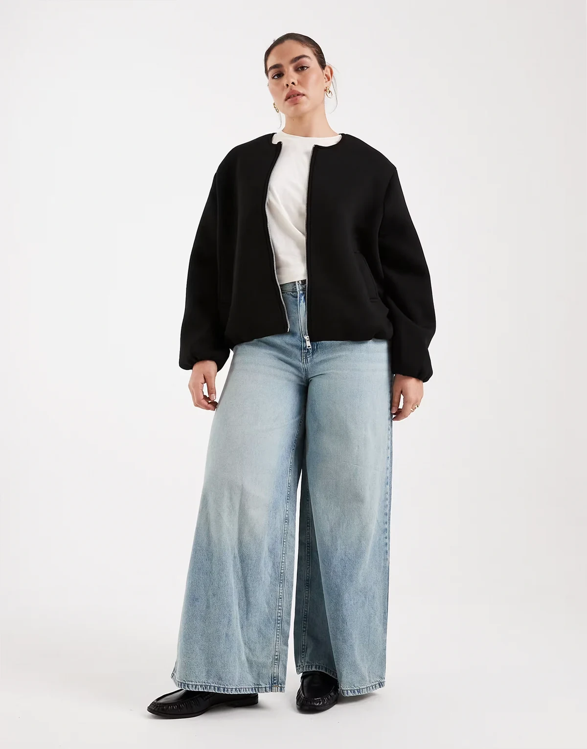 – Bomberjacke in Schwarz