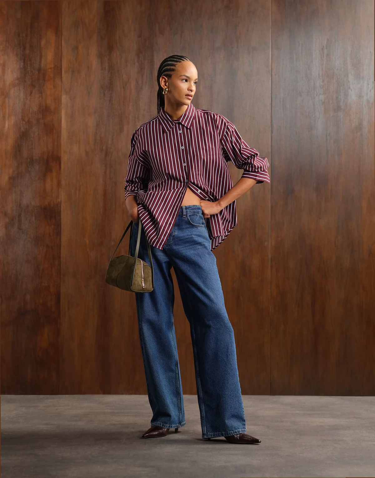 – Alexa – Straight Jeans in Dunkelblau mit mittelhohem Bund