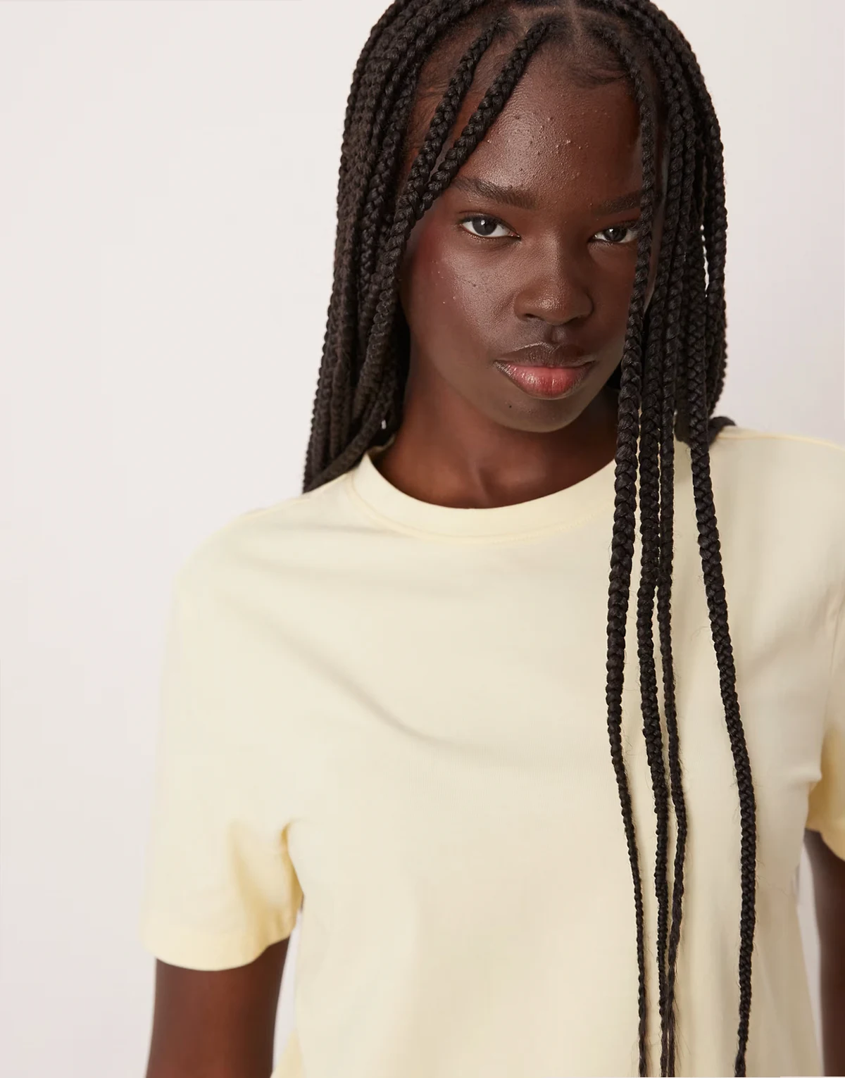 – Oversize-Boyfriend-T-Shirt in Pastellgelb