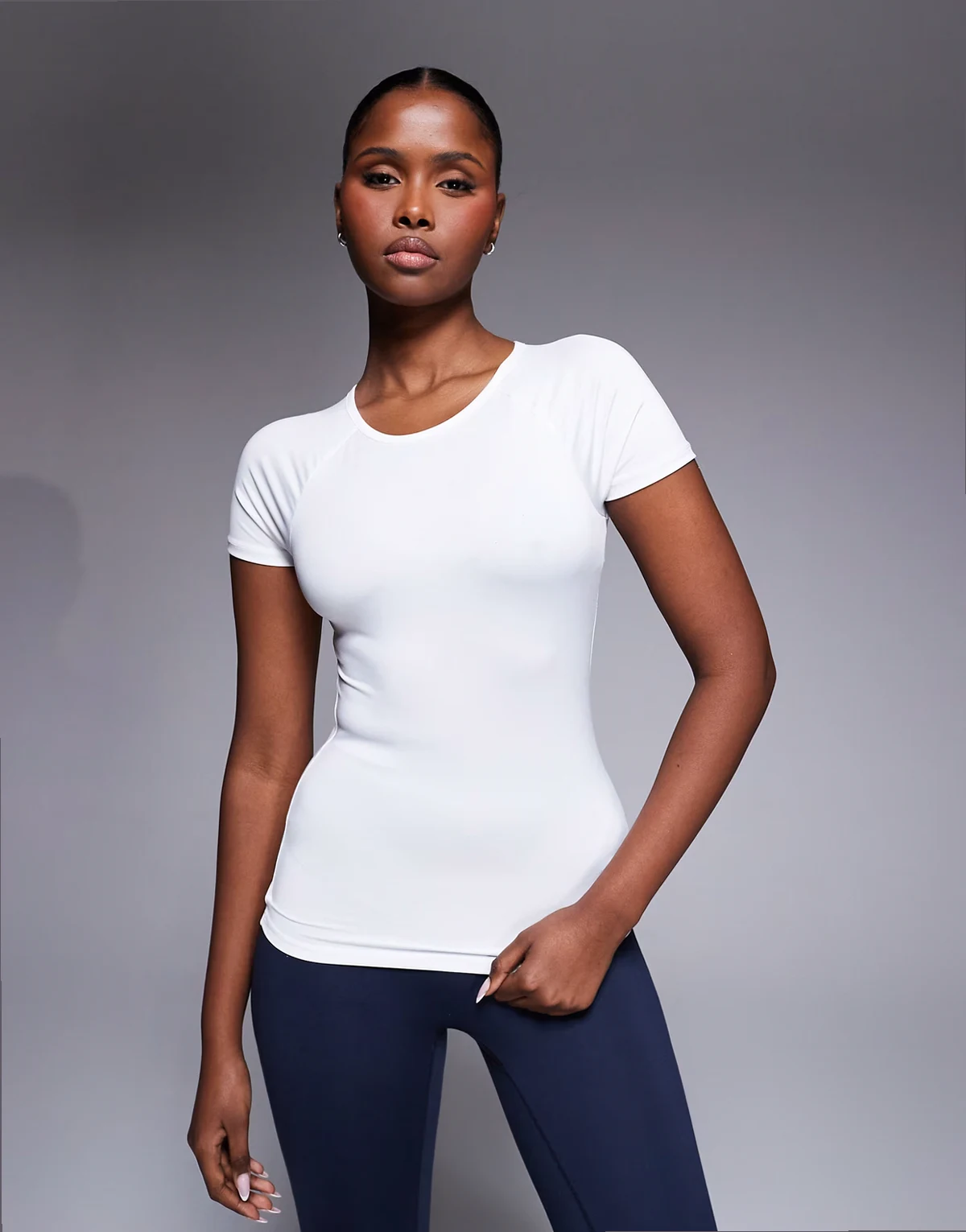 Icon active quick dry slim fit t-shirt in white