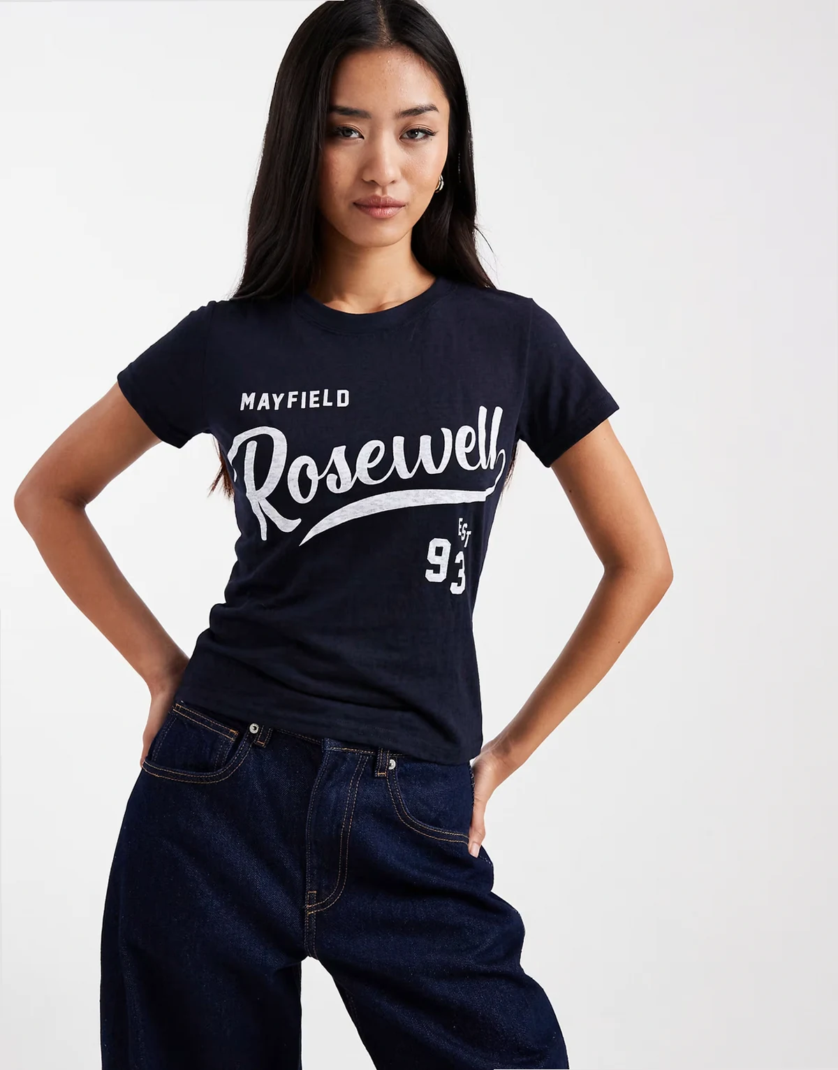 – Foxridge – T-Shirt in Total Eclipse mit Motivprint
