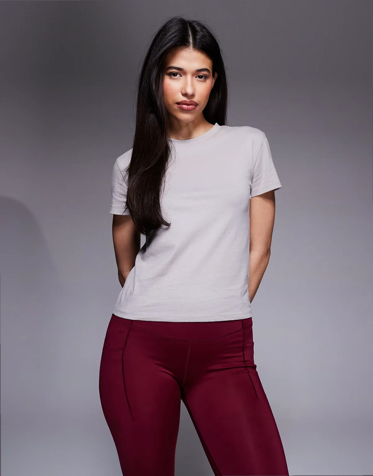 Icon cotton boxy T-shirt with quick dry finish in ash