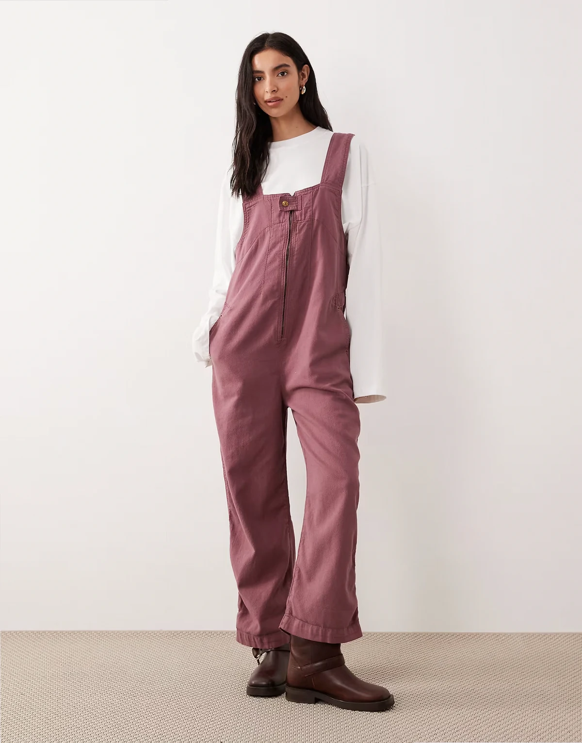 jude one piece jumpsuit in rose brown