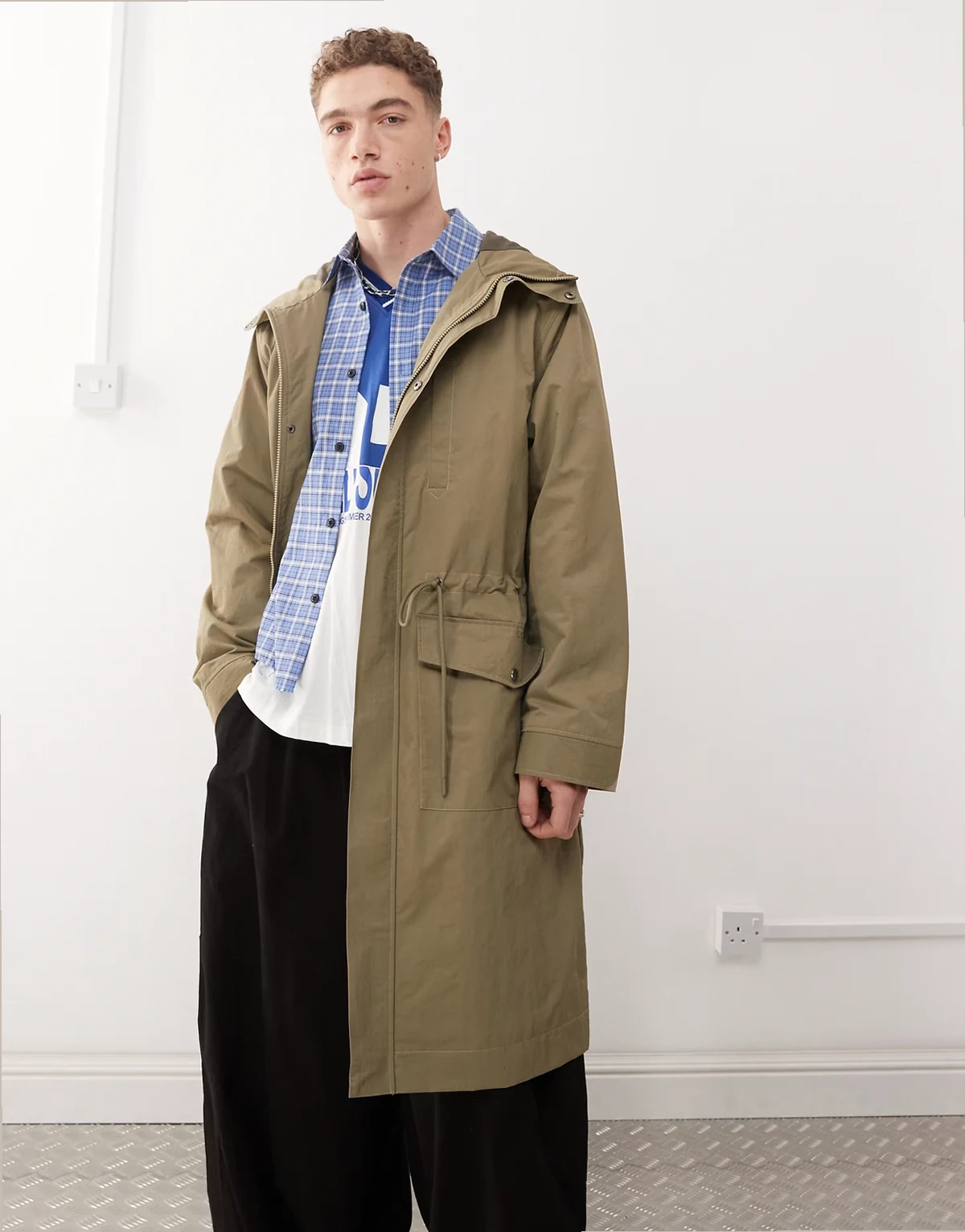 festival parka jacket in khaki
