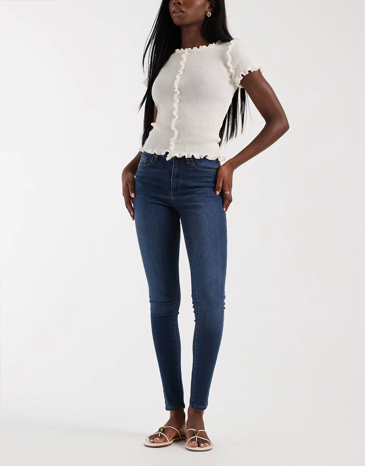 – Sophia – Skinny-Denim-Jeans in Mittelblau