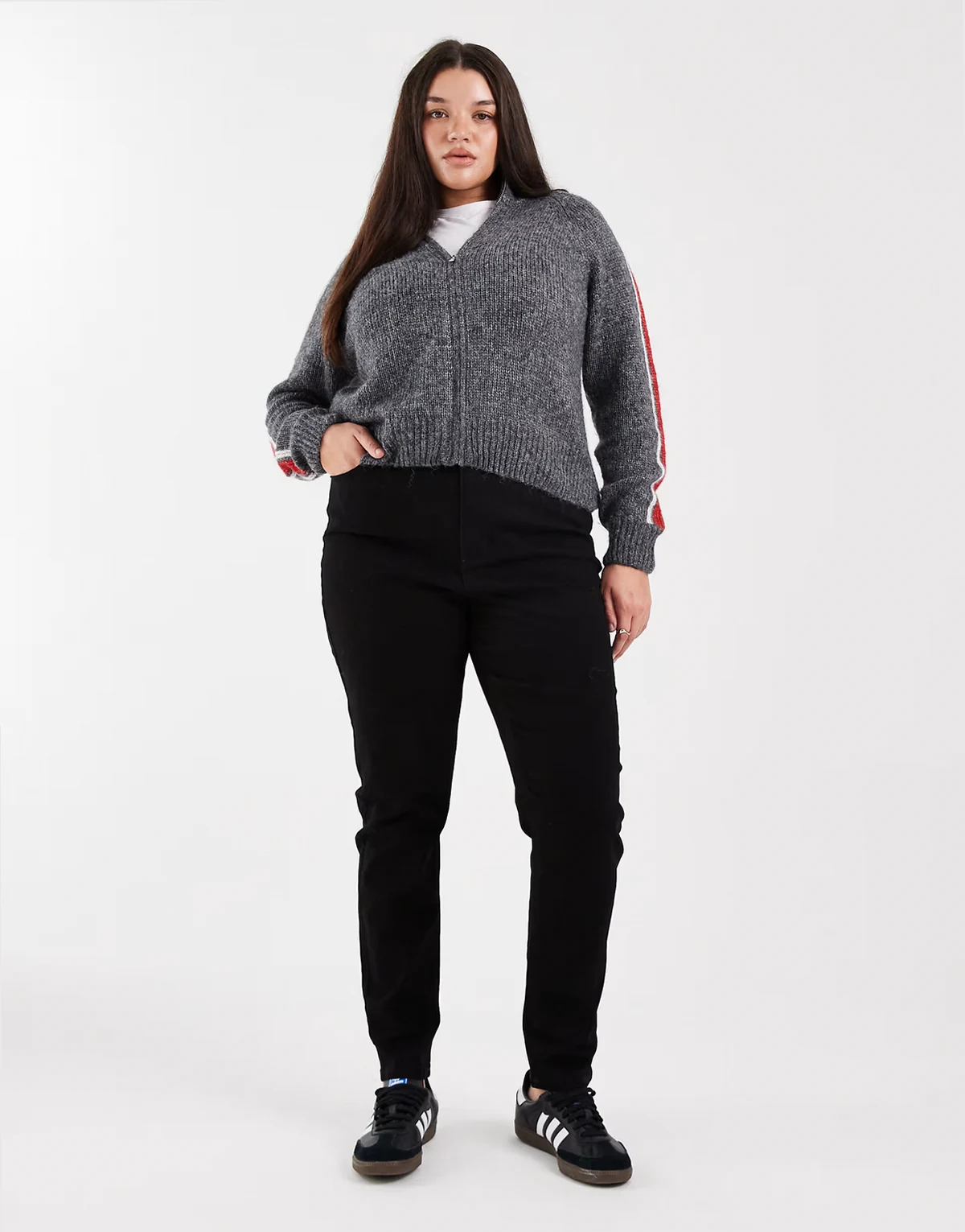 ASOS DESIGN Curve – Czarne jeansy o obcisłym kroju