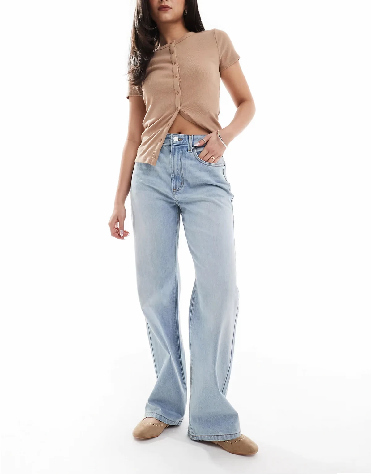 – Jeans in Rush-Blau mit geradem Bein