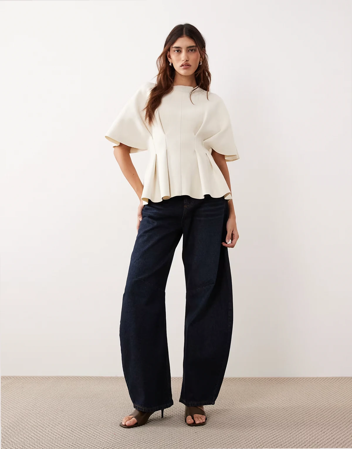 Sydney denim barrel leg jeans in indigo