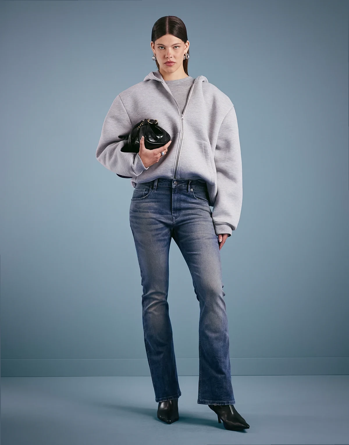 – Bootcut-Jeans in Vintage-Waschung