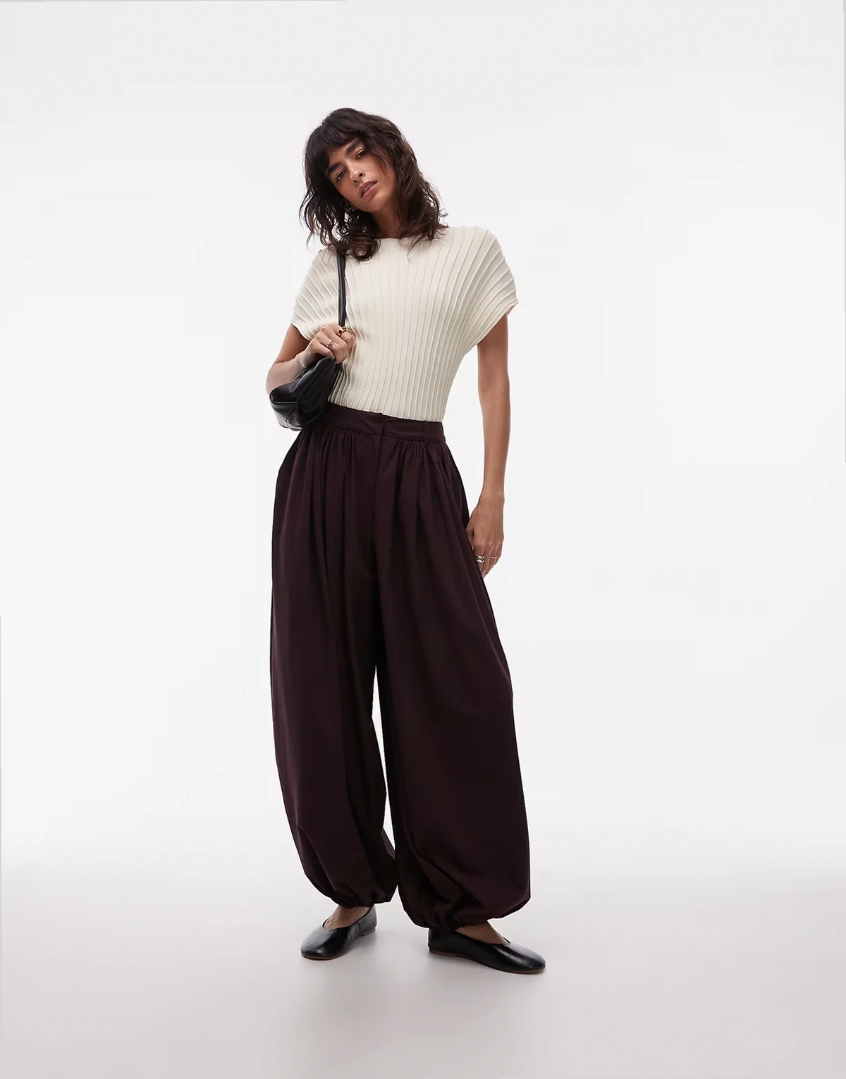 – Elegante Ballonhose in Pflaume