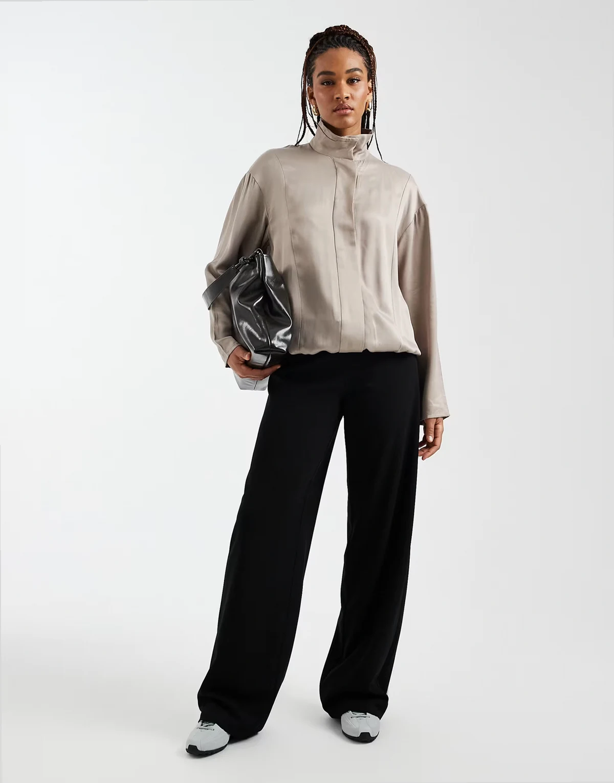 loose pull on pants in black