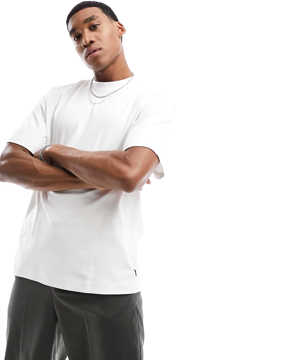 oversized 200gsm heavyweight t-shirt in white