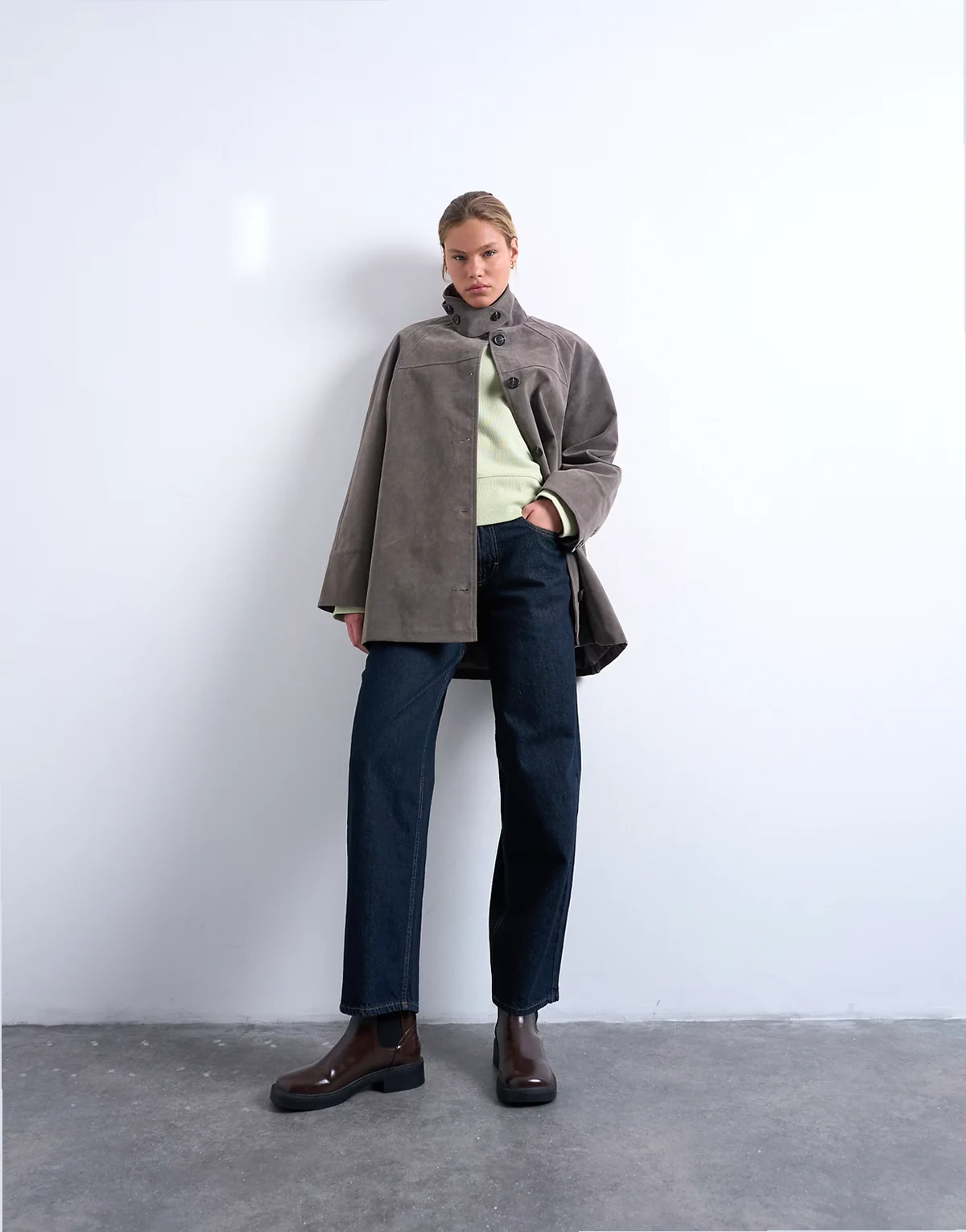 – Lowrie – Baggy Jeans in Indigo-Rinse mit niedrigem Bund