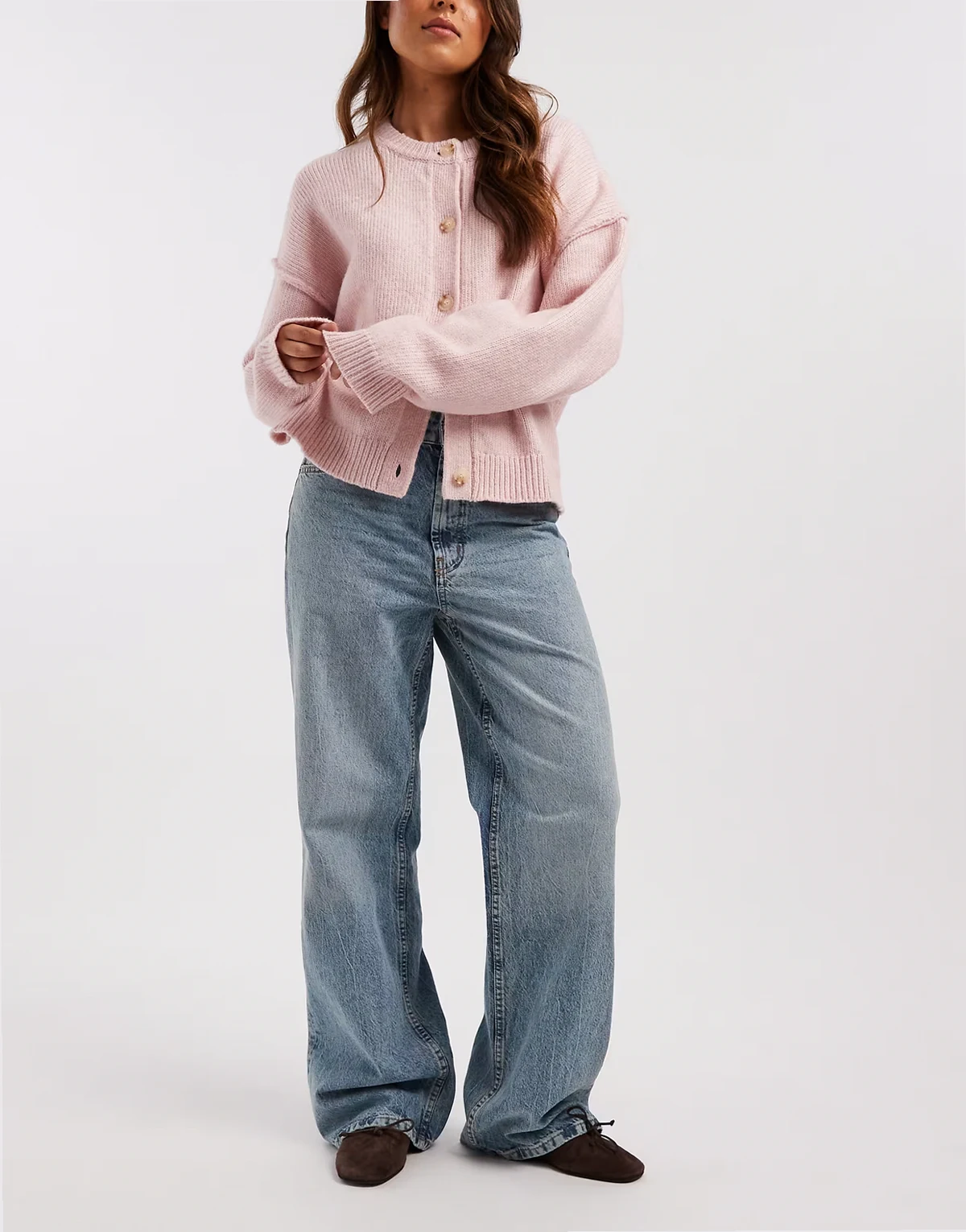 Hourglass – Circular Design Collection – Weite Dad-Jeans mit heller Vintage-Waschung