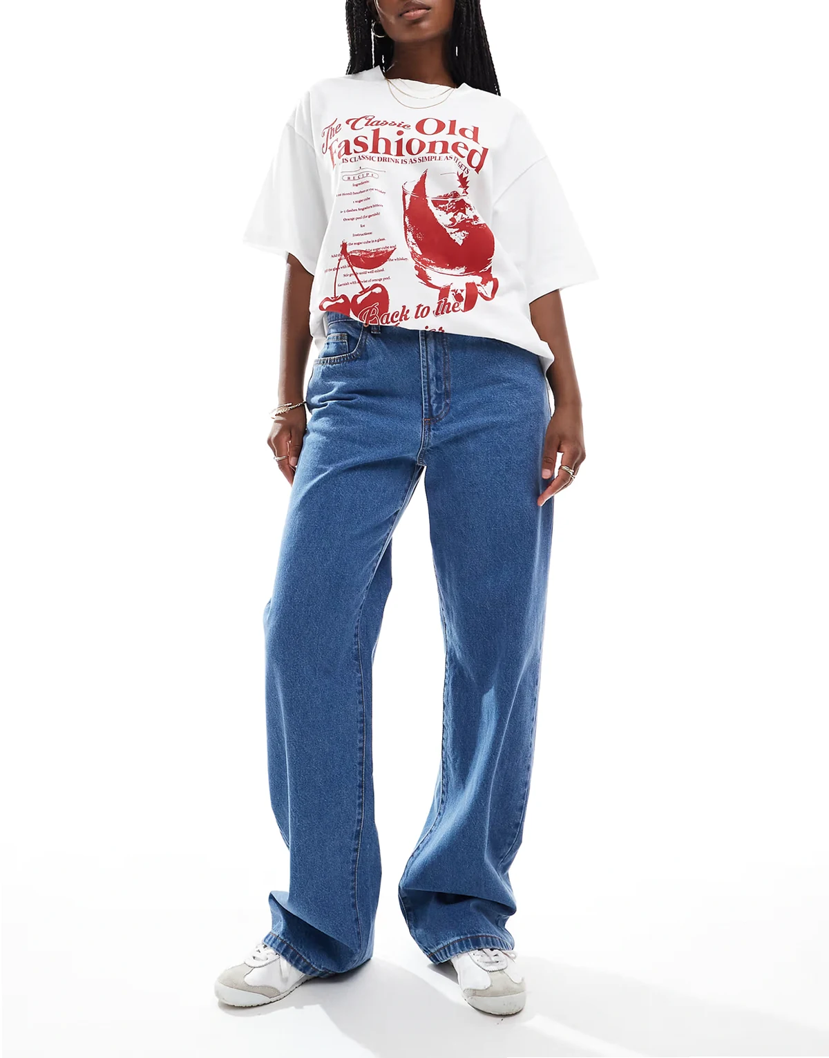 – Jeans in Celeste-Blau mit geradem Bein
