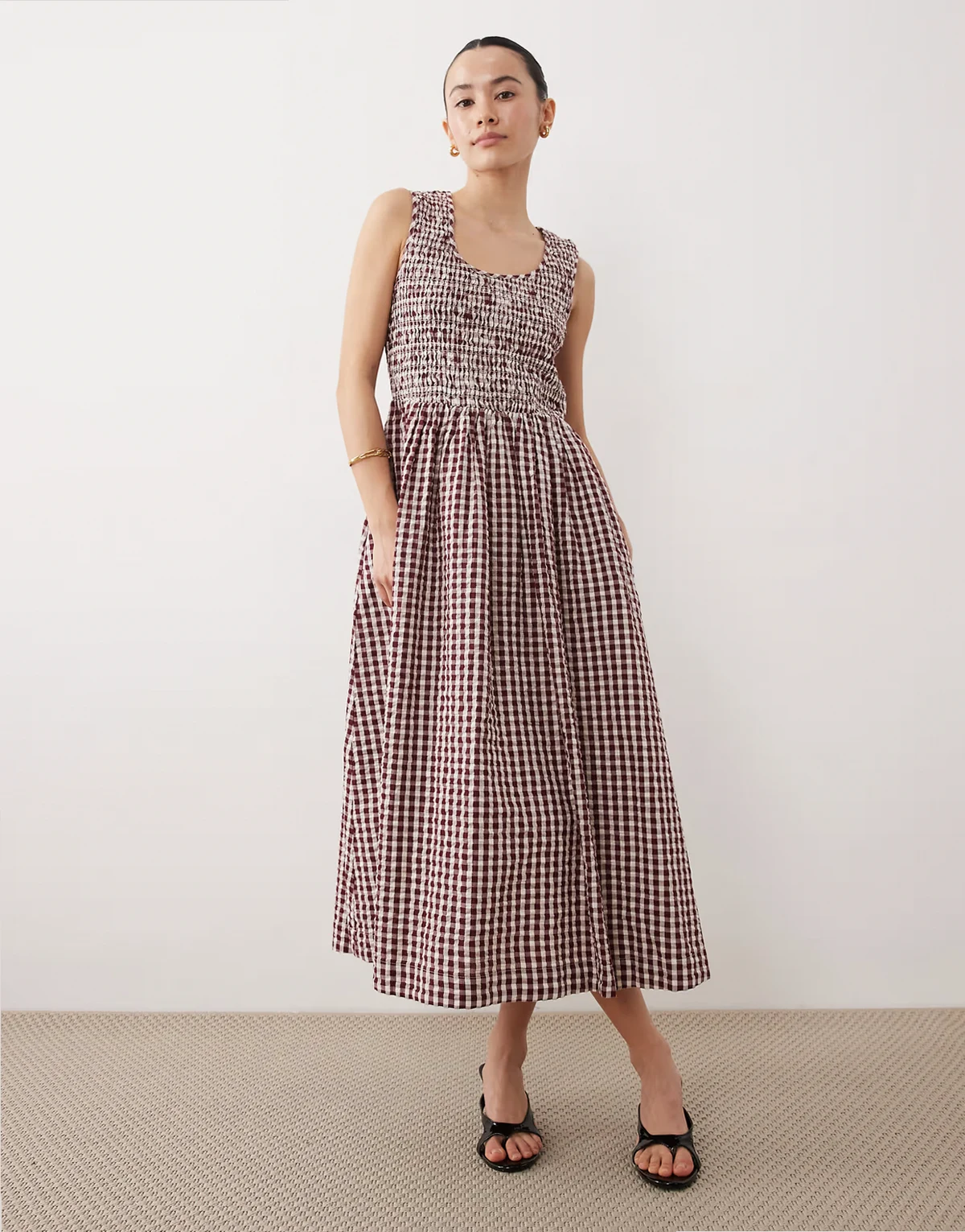 – Kinsley – Czerwona sukienka midaxi