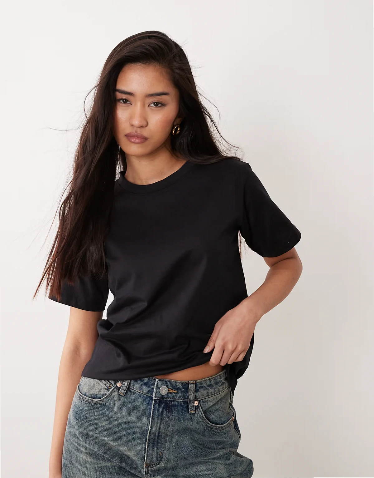 – Easy – T-Shirt in Schwarz