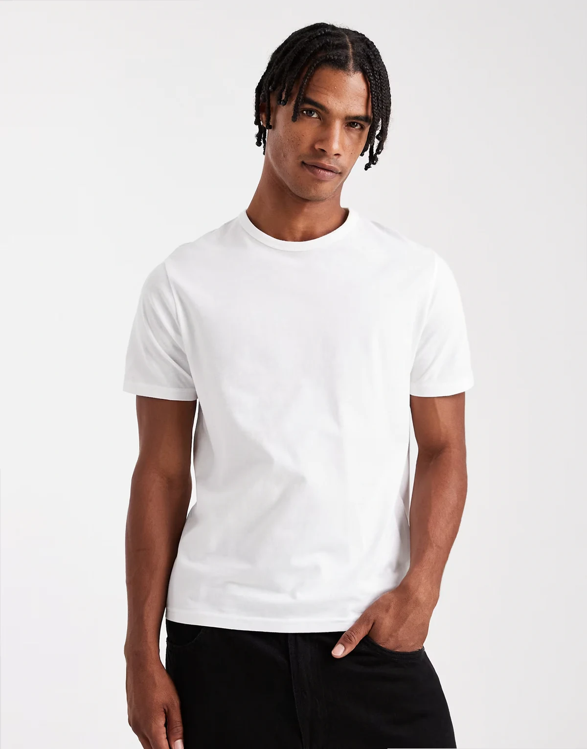 slim t-shirt in white
