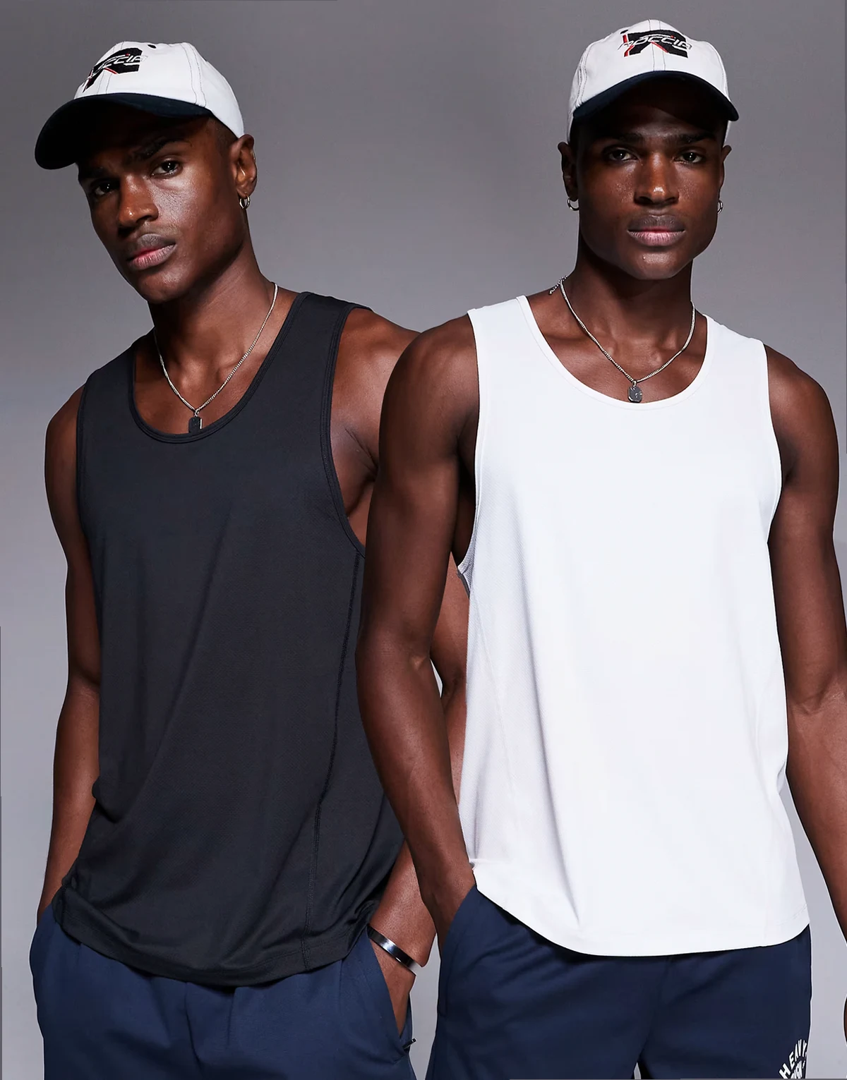 Icon quick dry mesh training T-shirt 2 pack in black and white