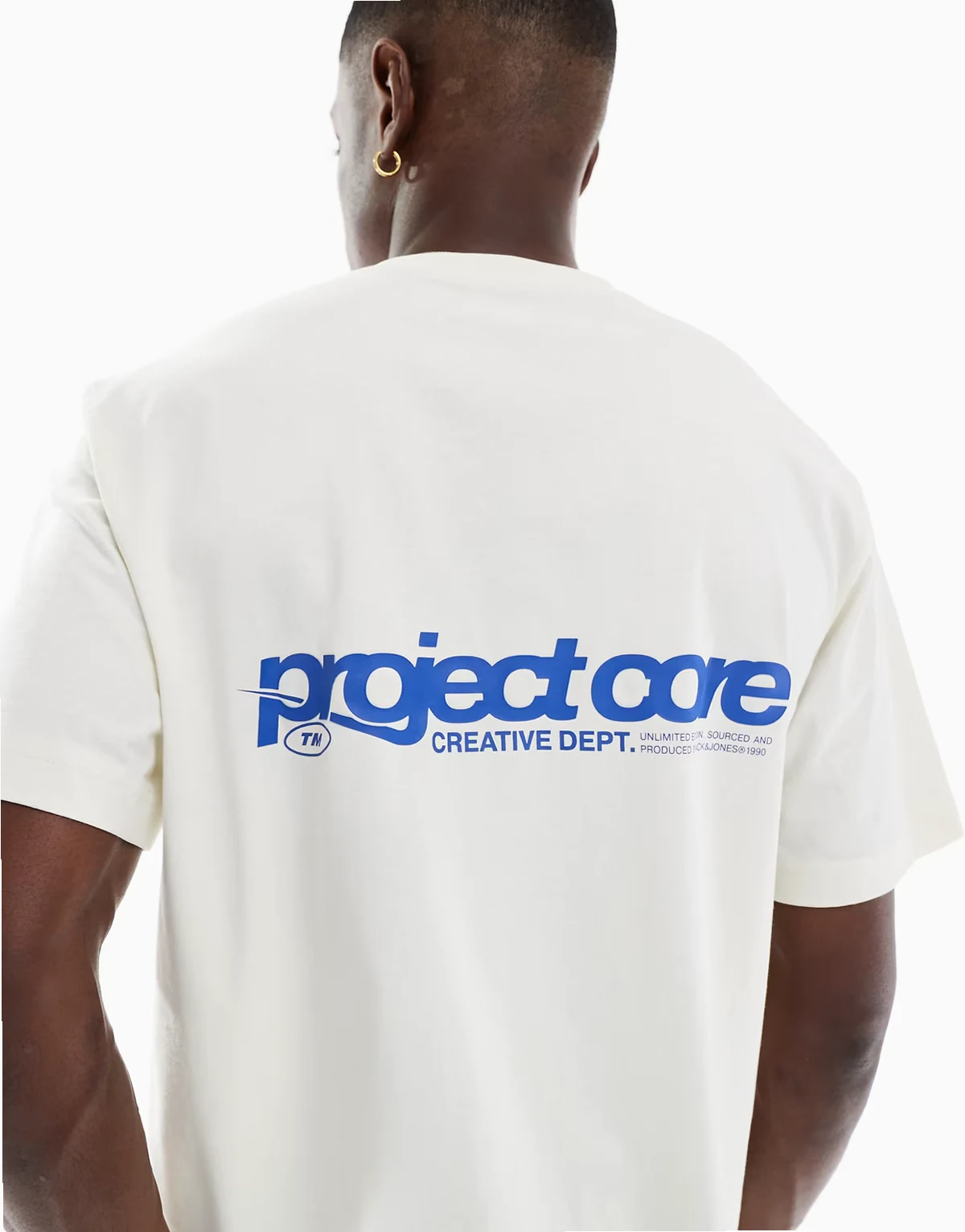 oversized T-shirt with Project Core print in off-white