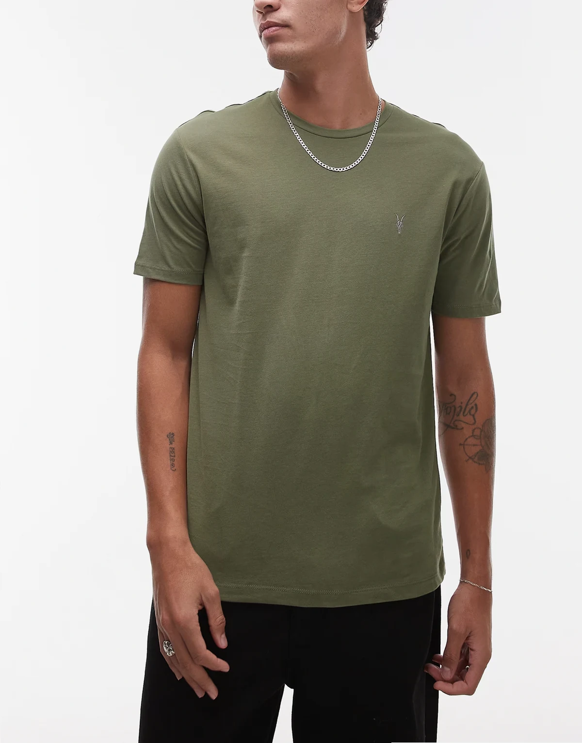 Brace 3-pack brushed cotton t-shirts in white green black