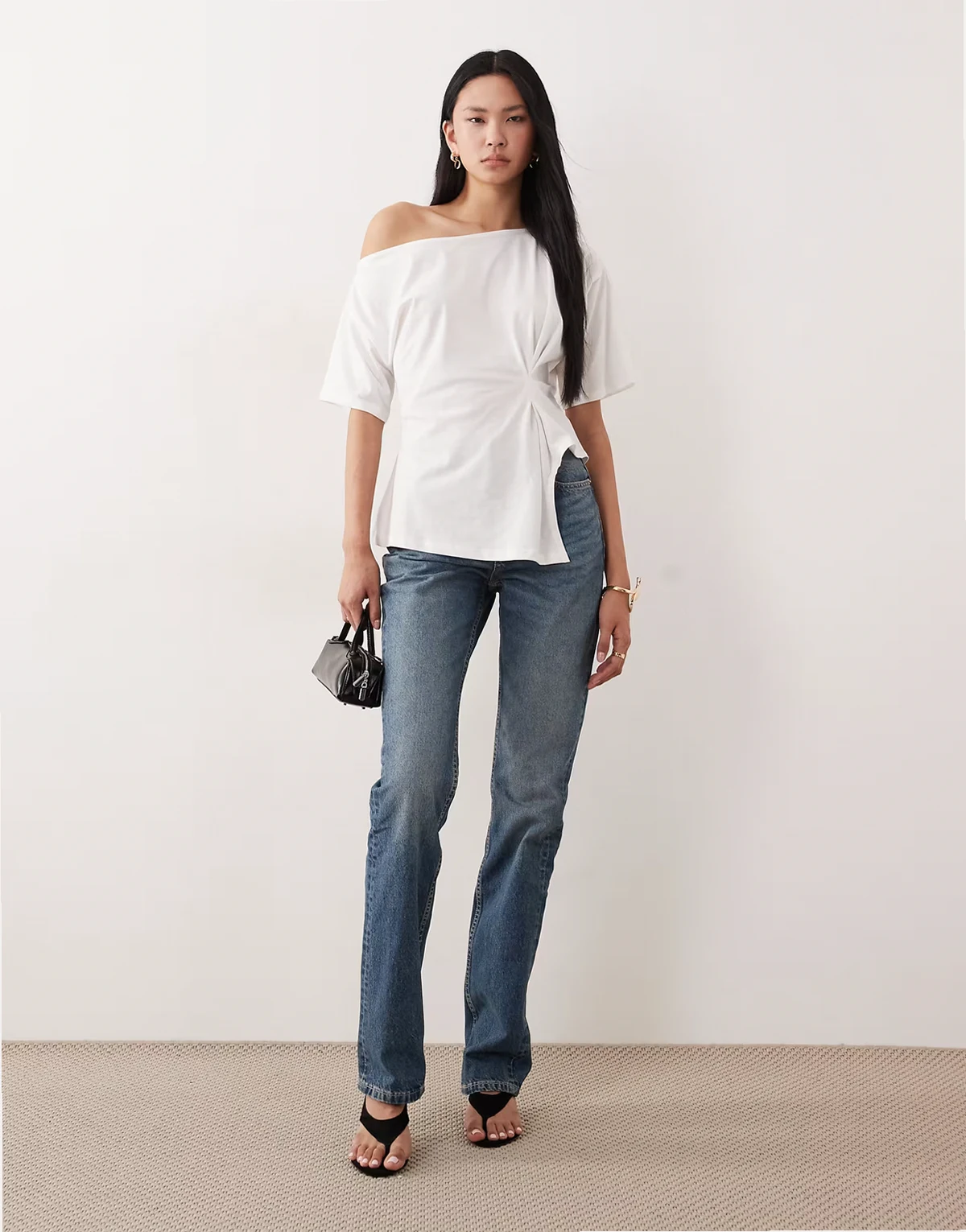 ASOS DESIGN Tall – Circular Design Collection – Gerade geschnittene Jeans im 90er-Stil in authentischer mittlerer Waschung