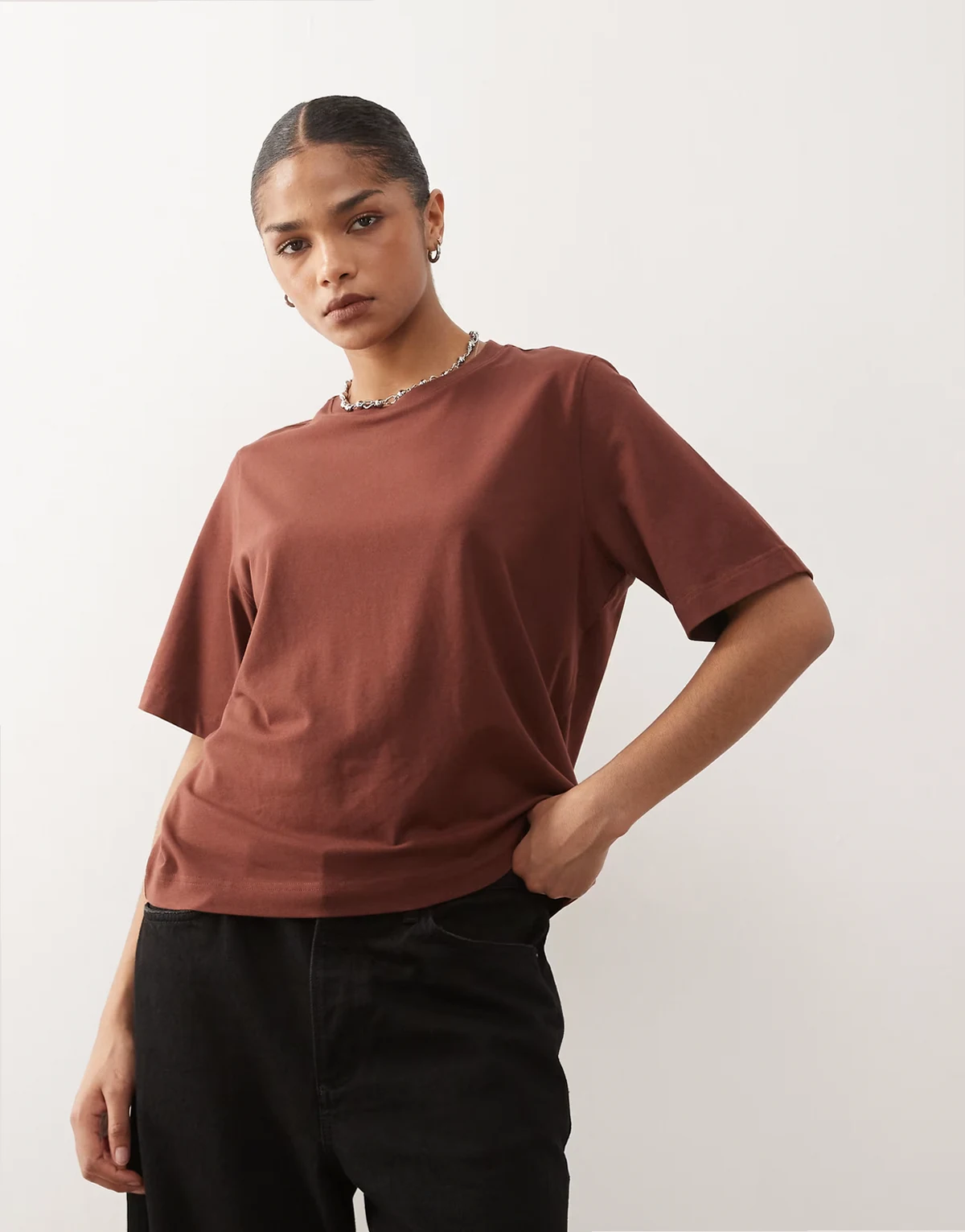 perfect boxy T-shirt in rust