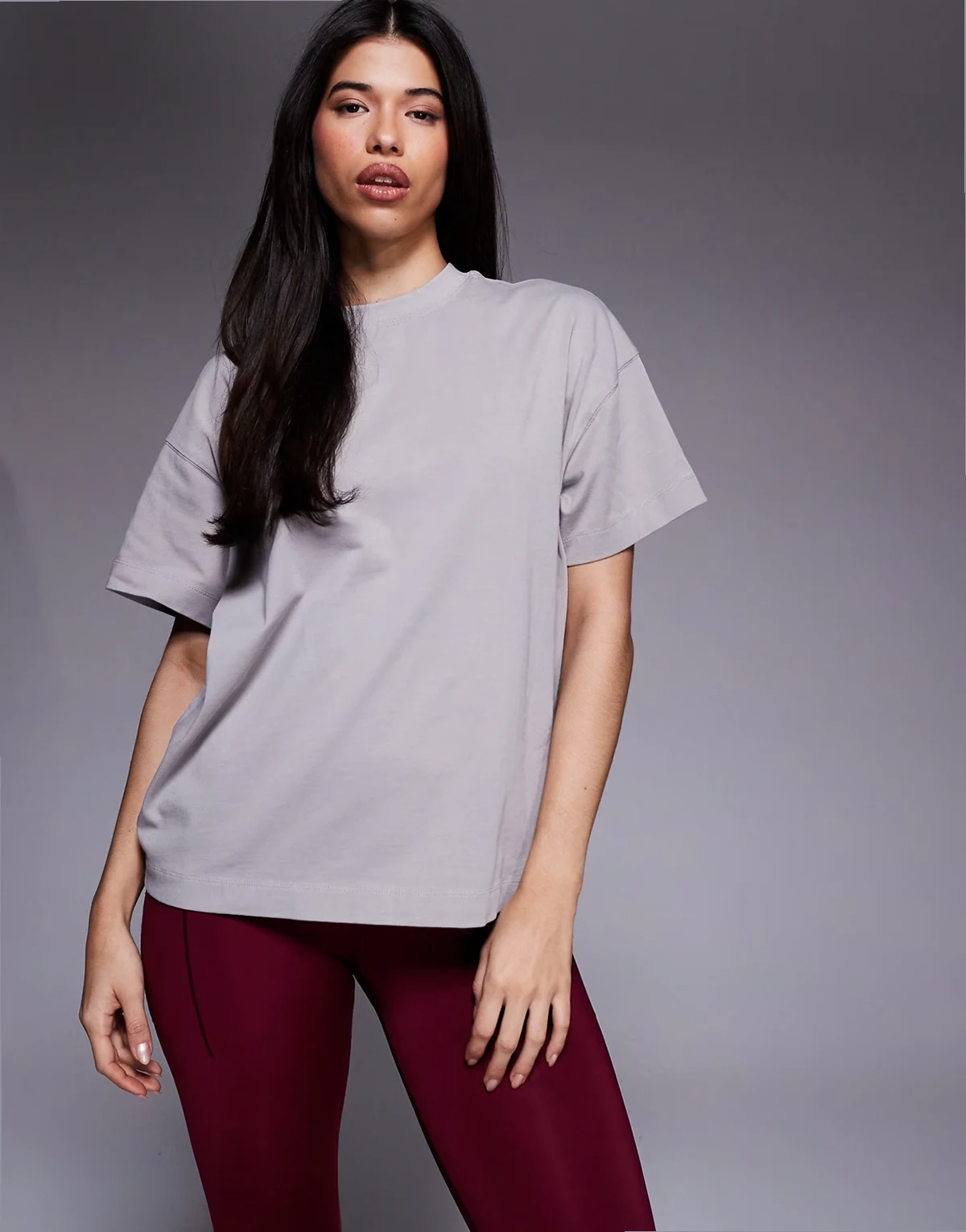 Icon heavyweight cotton oversized T-shirt with quick dry finish in washed ash