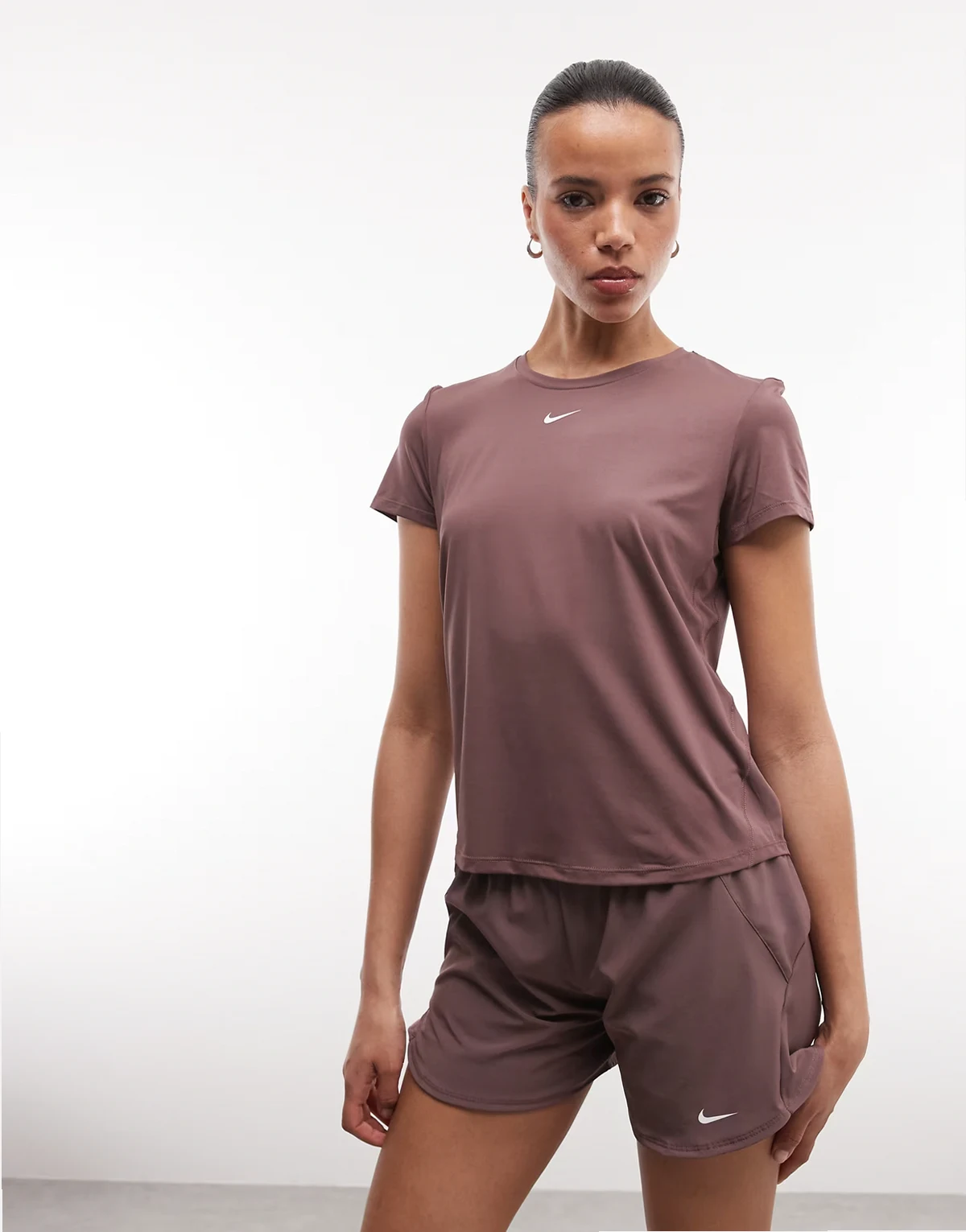 Nike One Classic short sleeve t-shirt in brown