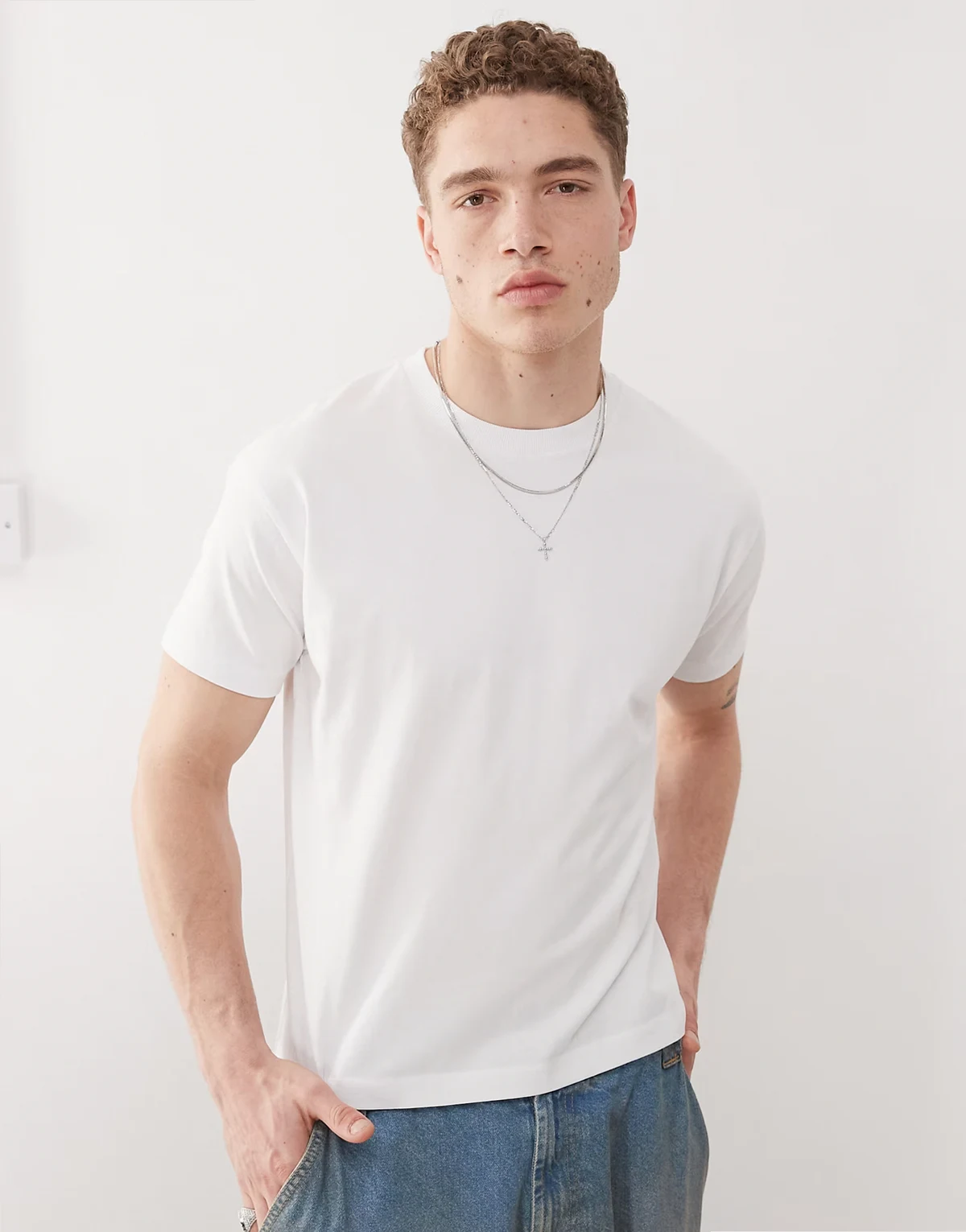 Slim T-shirt in white