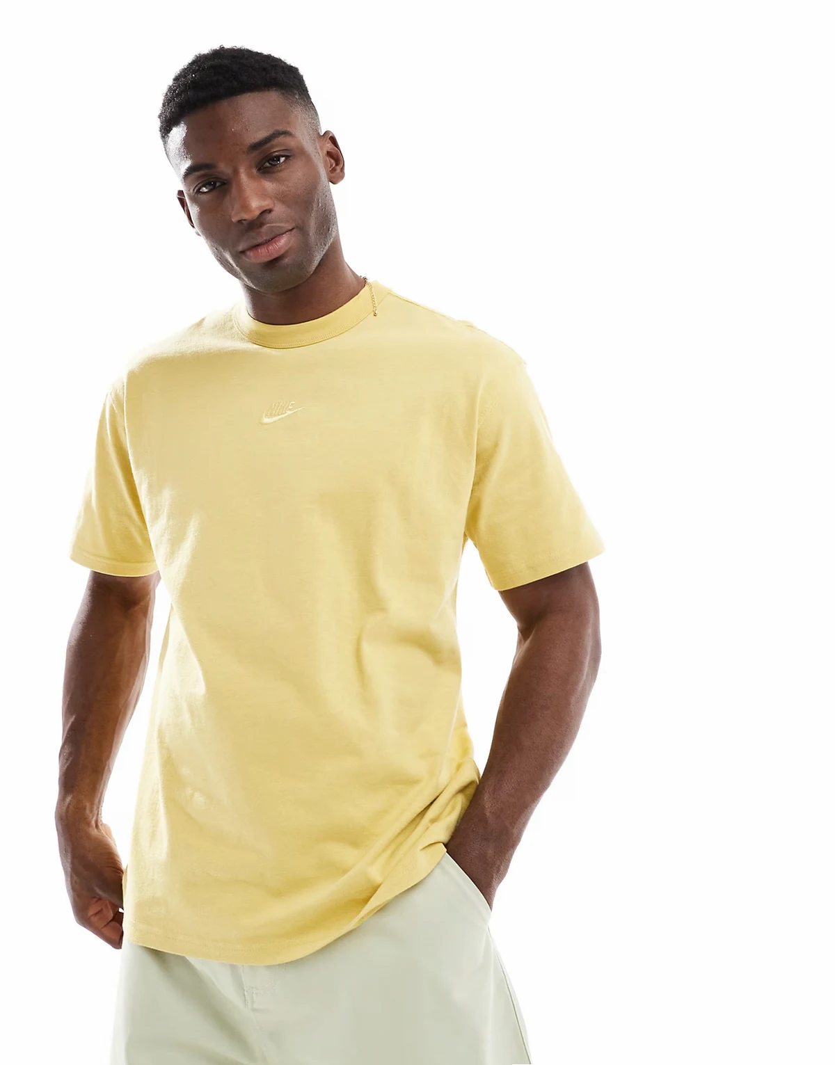 Premium Essential oversized t-shirt in yellow