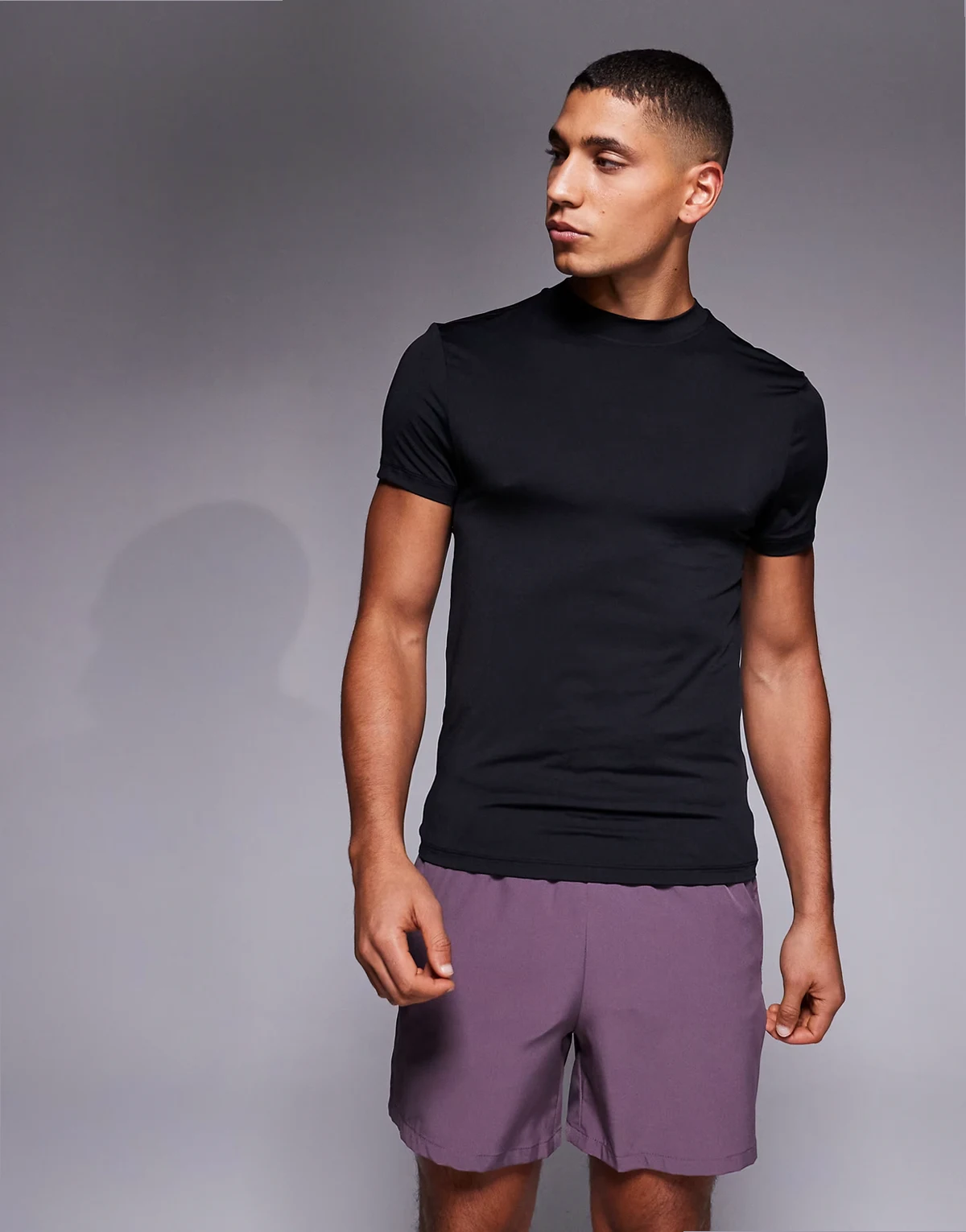 Icon muscle fit training T-shirt in black