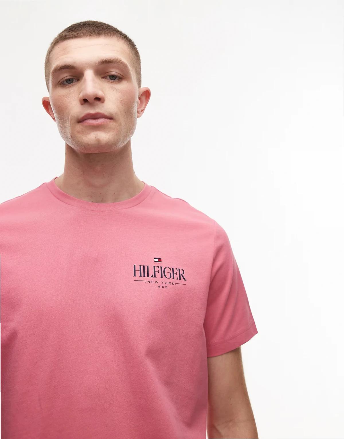 – Różany T-shirt z logo