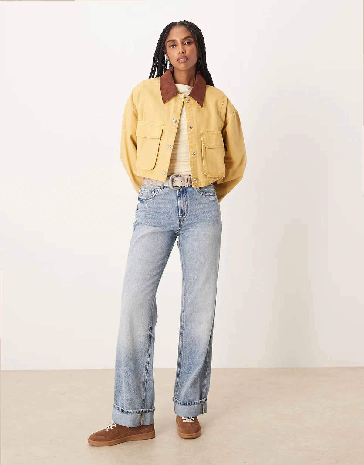 Martha workwear jacket in rattan beige