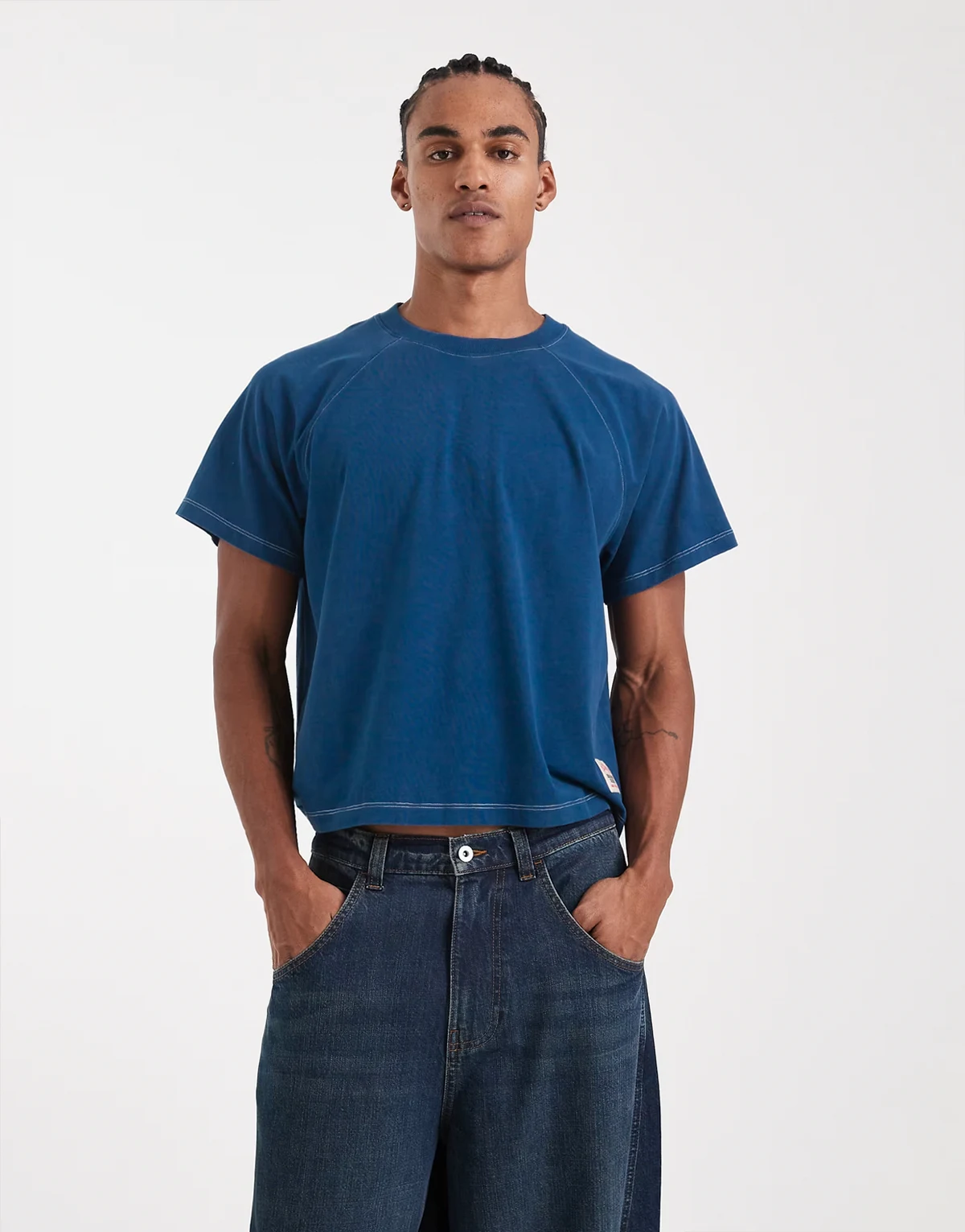 Circular Design Collection premium raglan t-shirt in navy