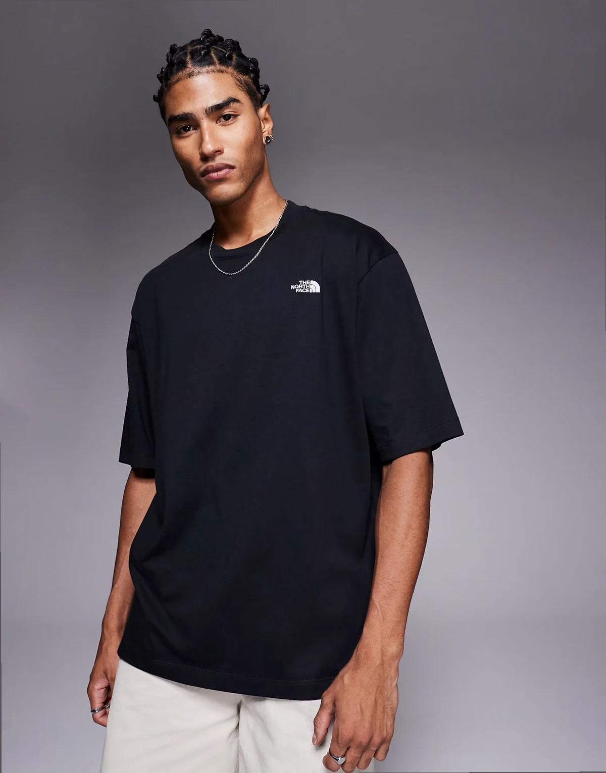 Essential Oversized Short Sleeve Tee in black