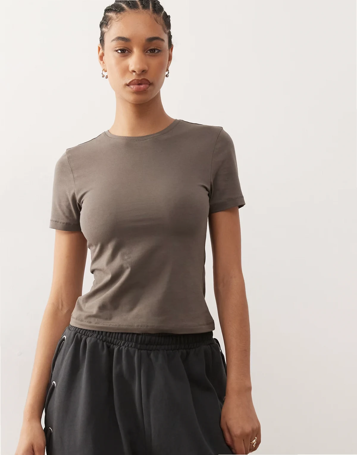 – Slim-Fit-T-Shirt in Anthrazit