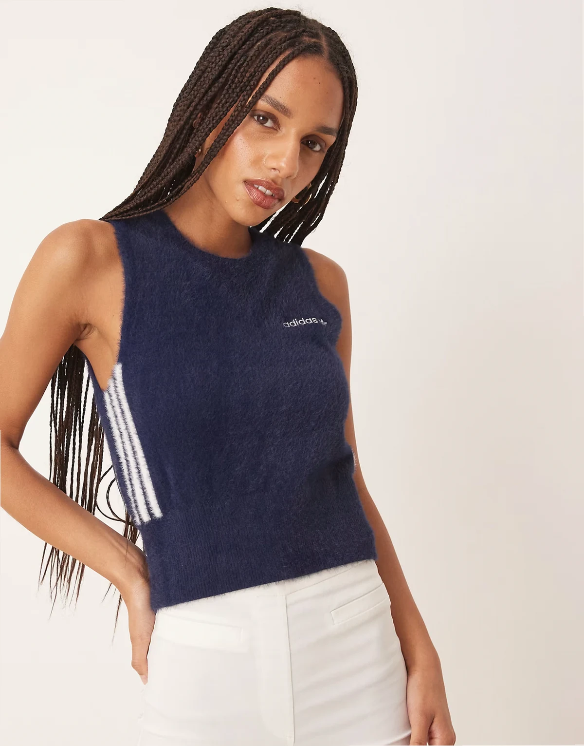 Sport fluffy tank top in navy